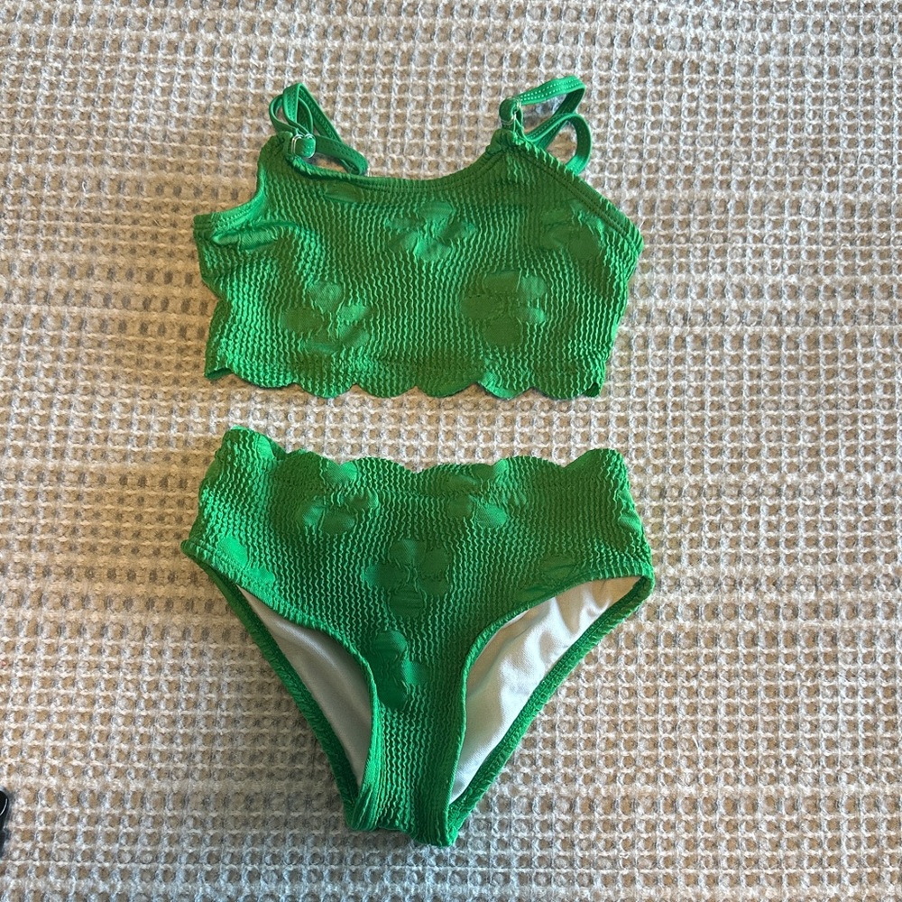 SHEIN Green Kids Swim Bikini